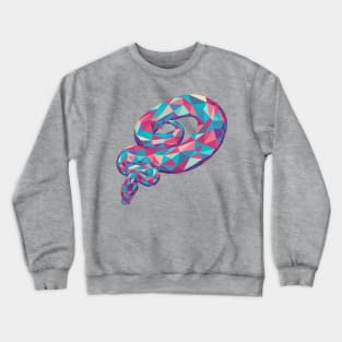 Geometric Soft Snake Crewneck Sweatshirt